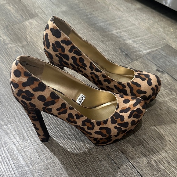 Aldo Leopard Print Stiletto Heels - Picture 1 of 5